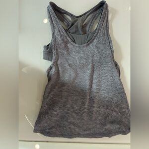 Lululemon Athletica. Tank Top. Buil-In Bra. Size 2. Color gray